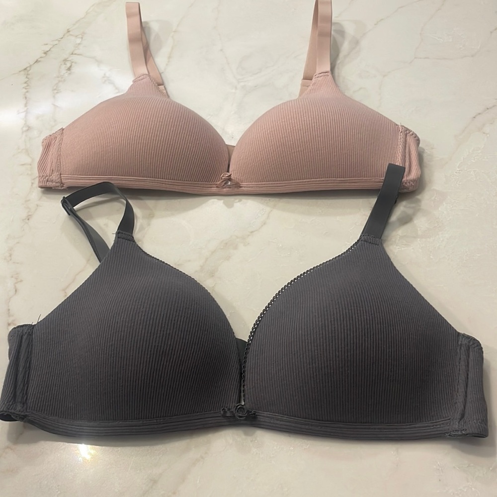 NWOT PRIMARK NO WIRE COTTON PADDED BRAS